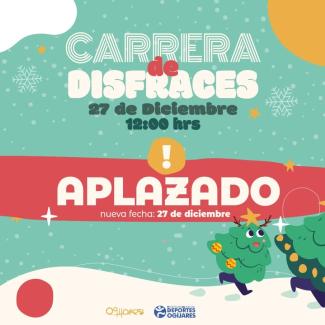 🥸🎄 ¡Atención! Carrera de Disfraces APLAZADA 🎄🥸  
  
Debido a las condiciones meteorológicas adversas, la esperada carrera de disfraces se aplaz...