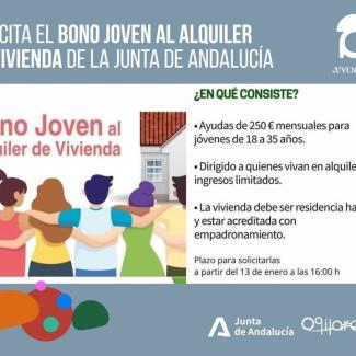 🏠💛 BONO JOVEN AL ALQUILER | JUNTA DE ANDALUCÍA  
  
Desde la Junta de Andalucía se pone en marcha una nueva convocatoria del Bono Joven Alquiler,...