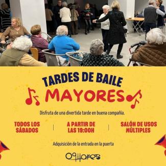 💃🕺 ¡Bailes para nuestros mayores en Ogíjares!  
  
Se celebran todos los sábados a las 19:00 h en el Salón de Usos Múltiples (C/ Real Baja – Cent...