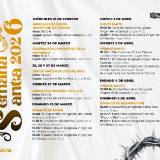 ✝️🌿Nos preparamos para vivir nuestra Semana Santa  
  
Ya puedes consultar la programación completa de la Semana Santa de Ogíjares, con todos los ...