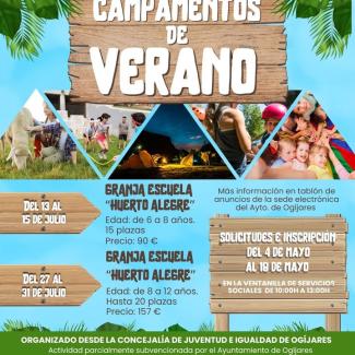 🌞 CAMPAMENTOS DE VERANO INFANTILES Y JUVENILES EN OGÍJARES ¡Vive tu mejor verano!  
  
🐄 CAMPAMENTOS INFANTILES – Granja Escuela “Huerto Alegre” ...