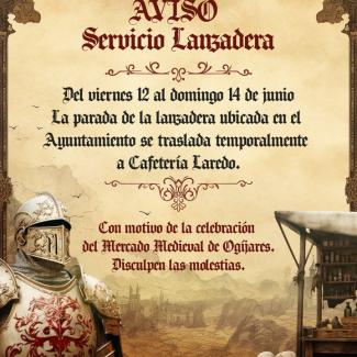🚌 Con motivo de la celebración del Mercado Medieval de Ogíjares, la parada de la lanzadera situada junto al Ayuntamiento se trasladará temporalmen...