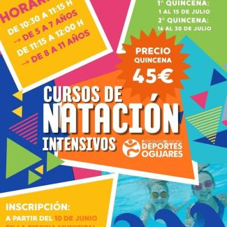 Curso intensivo de natación  
  
Lanzamos una nueva edición de los cursos intensivos de natación, dirigidos a niñ@s de entre 5 y 11 años. Una activ...