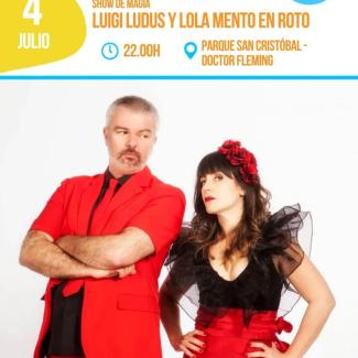 🎩 El Parque de San Cristóbal vuelve a convertirse en un escenario único con "Luigi Ludus y Lola Mento en Roto", un espectáculo lleno de magia, hum...