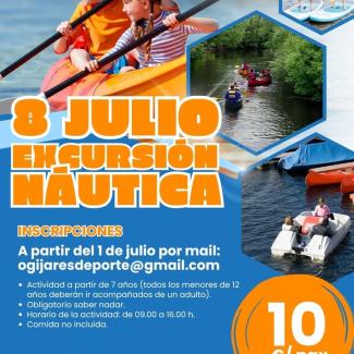 🚣‍♂️EXCURSIÓN NÁUTICA EN OGÍJARES 🚣‍♀️  
  
El Patronato Municipal de Deportes organiza una jornada llena de aventura y diversión en el embalse d...
