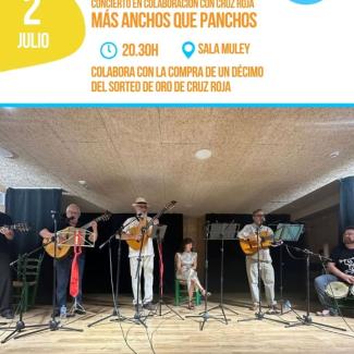 🎶 CONCIERTO "MÁS ANCHOS QUE PANCHOS" 🎶  
  
Disfruta de una noche de música y solidaridad con el concierto del grupo "Más Anchos que Panchos", en...