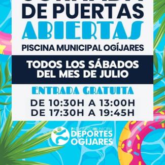 ¡Disfruta de nuestras jornadas de puertas abiertas en la piscina municipal todos los sábados! 🌞🏊‍♀️  
  
¿Hay mejor plan para combatir el calor q...