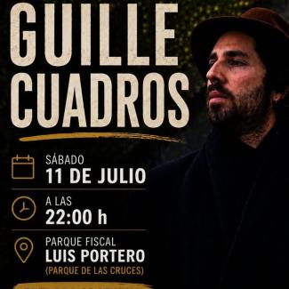 🌙 La música en directo vuelve a las noches de verano de Ogíjares.  
  
El cantautor Guille Cuadros llega con su repertorio de pop-rock para ofrece...