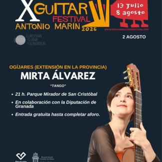 Ogíjares formará parte de la X Edición del Festival Internacional de Guitarra de Granada con la actuación de Mirta Álvarez. 🎸  
  
El 2 de agosto,...