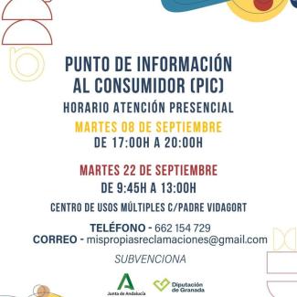 ¡MAÑANA!   
  
🛍️ El Punto de Información al Consumidor estará disponible este mes para ofrecer atención presencial, resolver dudas y orientar en m...