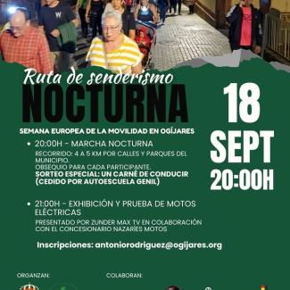🚶‍♀️ Ogíjares se suma a la Semana Europea de la Movilidad con una Ruta Nocturna para descubrir nuestro municipio de otra manera.  
  
📅 Jueves 18...