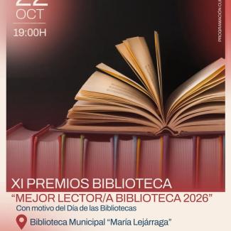 📚 ¡Vuelven los Premios Biblioteca Ogíjares 2026!  
  
Este  jueves 22 de octubre celebraremos la XI edición de estos premios, una iniciativa del P...