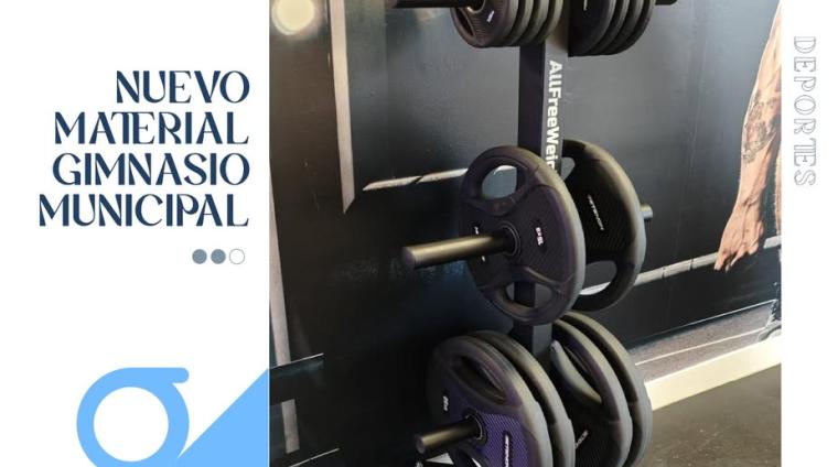 💪 El gimnasio municipal sigue creciendo 💪  
  
 Incorporamos nuevos materiales para ofrecerte instalaciones de mayor calidad y adaptarnos a las n...