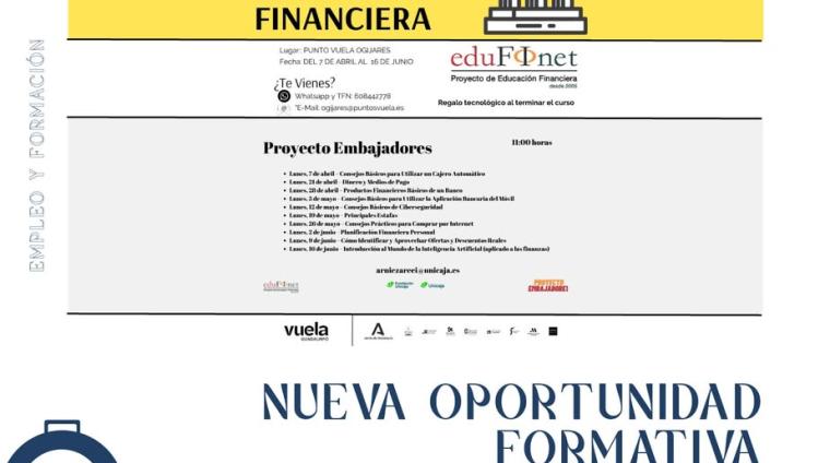 📊💰 Cursos de Educación Financiera en Punto Vuela   
  
Aprende a gestionar mejor tu dinero y toma el control de tus finanzas personales.  
  
📅 ...
