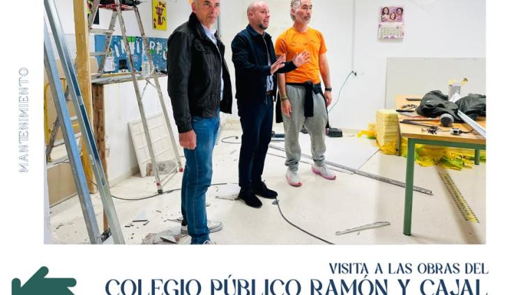 🏫 Mejoras en el Colegio Ramón y Cajal  
  
🤝 Desde la concejalía de mantenimiento se están llevando a cabo obras en el colegio Ramón y Cajal.  
 ...