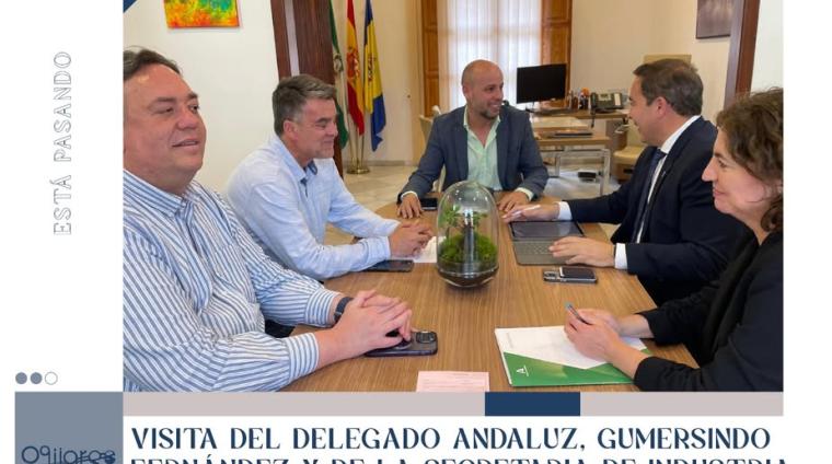 🏛️ Hoy hemos recibido la visita del Delegado de la Junta de Andalucía, Gumersindo Fernández, con motivo del inicio del proceso de adhesión de Ogíja...