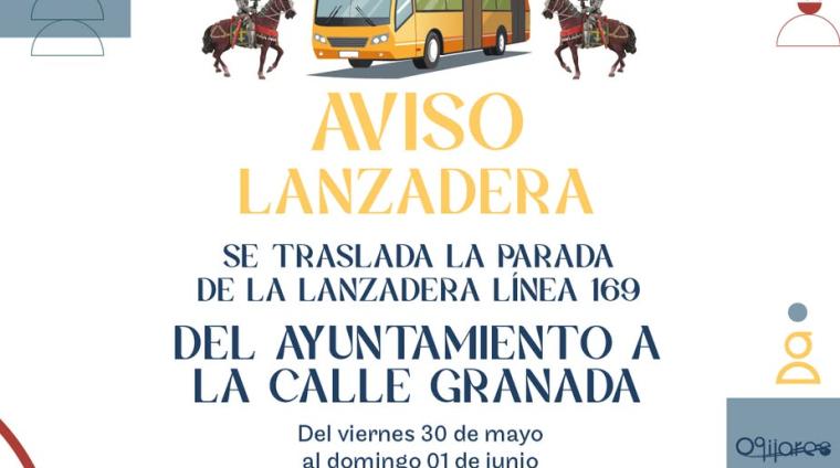 📣 AVISO IMPORTANTE - FERIA MEDIEVAL 🏰  
  
Con motivo de la celebración de la Feria Medieval, la parada de la lanzadera del Ayuntamiento se trasl...
