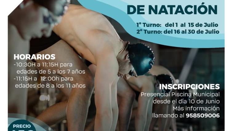 🏊‍♂️ Curso intensivo de natación  
  
Lanzamos una nueva edición de los cursos intensivos de natación, dirigidos a niñ@s de entre 5 y 11 años. Una...