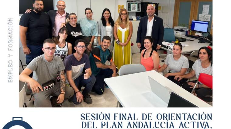 💼 En la mañana de ayer acompañamos al grupo participante en la sesión final del Plan Andalucía Activa.  
  
Durante seis meses, 12 jóvenes de Ogíj...