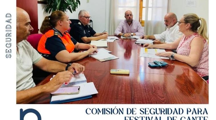 🚨 Comisión de Seguridad para nuestras Fiestas y Festival de Cante Flamenco 🎶🎉  
  
En pro de velar por la seguridad de todos los vecinos, vecina...