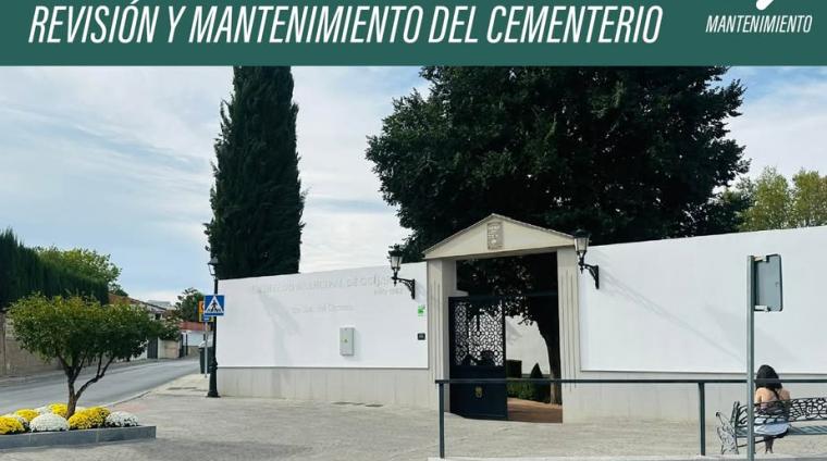 🕯️ En estos días tan especiales, el Alcalde junto al concejal de Mantenimiento han visitado nuestro Cementerio Municipal para comprobar que todo es...