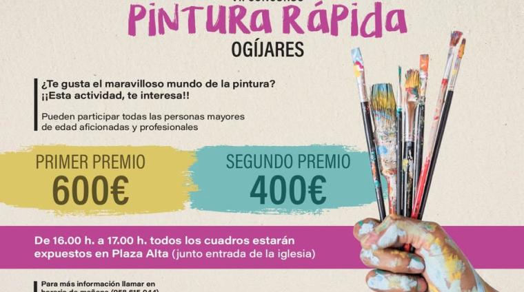 🎨 VII Concurso de Pintura Rápida de Ogíjares 🖌️  
  
El arte vuelve a llenar nuestras calles con color, talento e inspiración.  
Si te apasiona la...