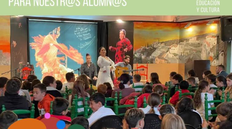 Semana del Día Internacional del Flamenco 💃  
  
El alumnado de 5º de Primaria y 2º de ESO ha disfrutado de una máster class única con los artista...