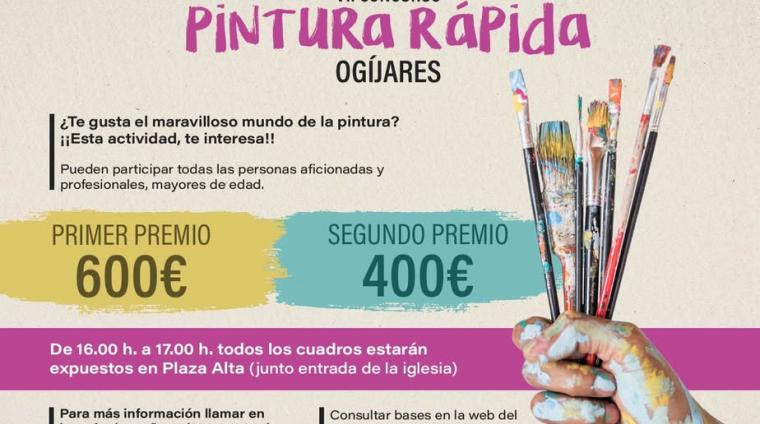 🎨 VII Concurso de Pintura Rápida de Ogíjares 🖌️    
  
🚨🚨 ¡¡MAÑANA!! 🚨🚨  
  
El arte vuelve a llenar nuestras calles con color, talento e insp...