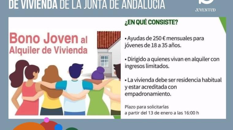 🏠💛 BONO JOVEN AL ALQUILER | JUNTA DE ANDALUCÍA  
  
Desde la Junta de Andalucía se pone en marcha una nueva convocatoria del Bono Joven Alquiler,...