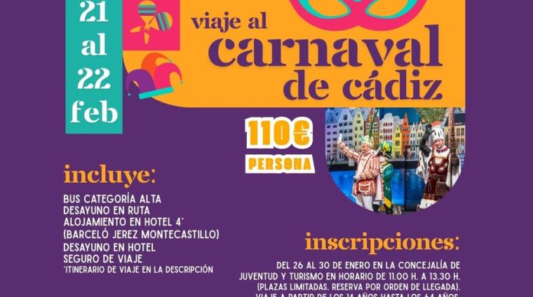 🎭✨ Viaje cultural a los Carnavales de Cádiz ✨🎭  
  
Ogíjares se va al Carnaval más famoso de España para vivir un fin de semana único lleno de ...