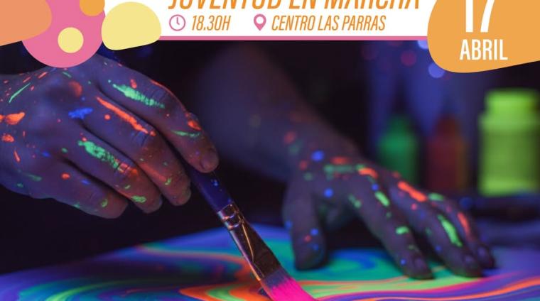 ¡¡HOY!!  
  
🌈 Taller creativo con pinturas de neón  
  
Disfruta de la creatividad que brilla en la oscuridad. Actividad para jóvenes donde podrá...