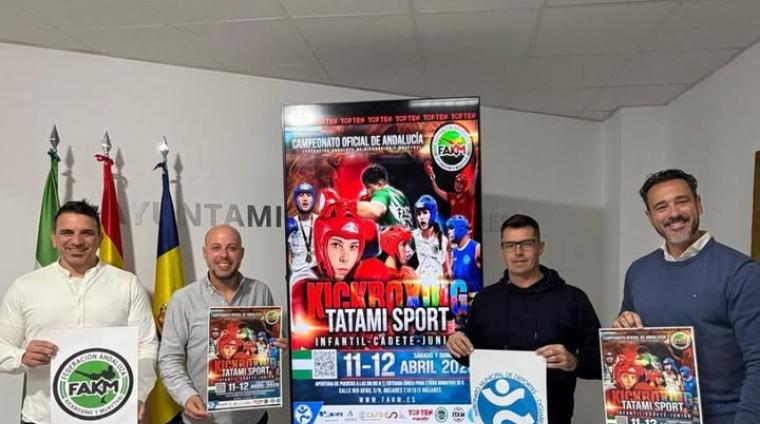 🥊 Campeonato de Andalucía de Kickboxing Tatami Sport  
  
📅 Sábado 11 y domingo 12 de abril  
🕘 A partir de las 09:00 h  
📍 Pabellón Municipal ...