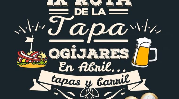 🍻 ¡IX Ruta de la Tapa de Ogíjares! “En abril… tapas y barril”  
  
Este fin de semana sábado 25 y domingo 26 continua la Ruta de la Tapa 😋  
  
C...