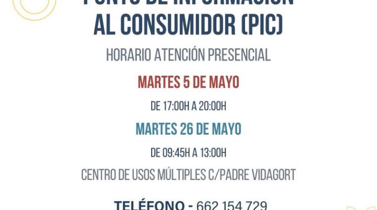 ℹ Punto de Información al Consumidor (PIC)  
  
Ya puedes consultar el nuevo horario del servicio gratuito de atención al consumidor en Ogíjares, d...
