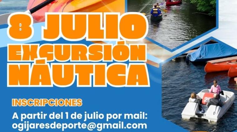 🚣‍♂️EXCURSIÓN NÁUTICA EN OGÍJARES 🚣‍♀️  
  
El Patronato Municipal de Deportes organiza una jornada llena de aventura y diversión en el embalse d...