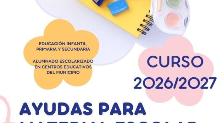 📢 Recordatorio | Ayudas para material escolar  
  
Si has solicitado la ayuda para material escolar, recuerda que el plazo para subsanar la docume...
