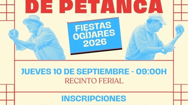 ⚪ ¿Tienes buena puntería? Vuelve el Torneo Local de Petanca Ogíjares 2026.  
  
Una cita para disfrutar del deporte, compartir una buena jornada y...