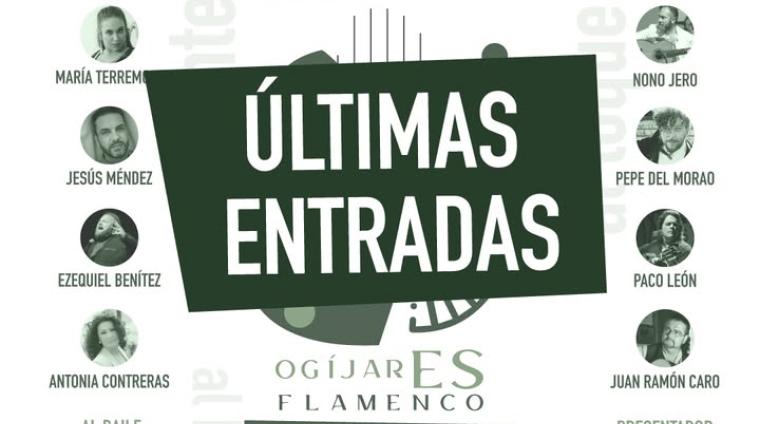 🎶 ¡Últimas entradas para el XLVII Festival Nacional de Cante Flamenco de Ogíjares!  
  
Una vez se agoten, se pondrán a la venta en taquilla el mi...